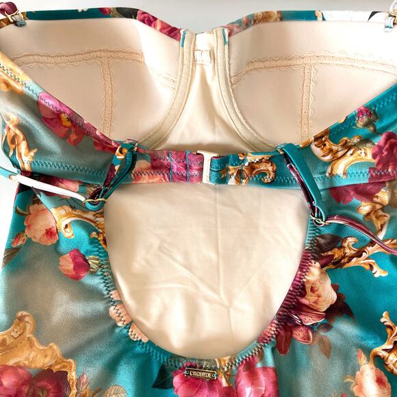 L'AGENCE NWT Amie Roses Underwire One Piece Swimsuit in Multi Size S - Picture 8 of 13